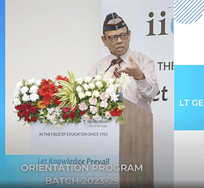 Lt Gen Dr. D B Shekatkar, PVSM, AVSM, VSM as member of the Advisory Council & Board of Studies IIEBM